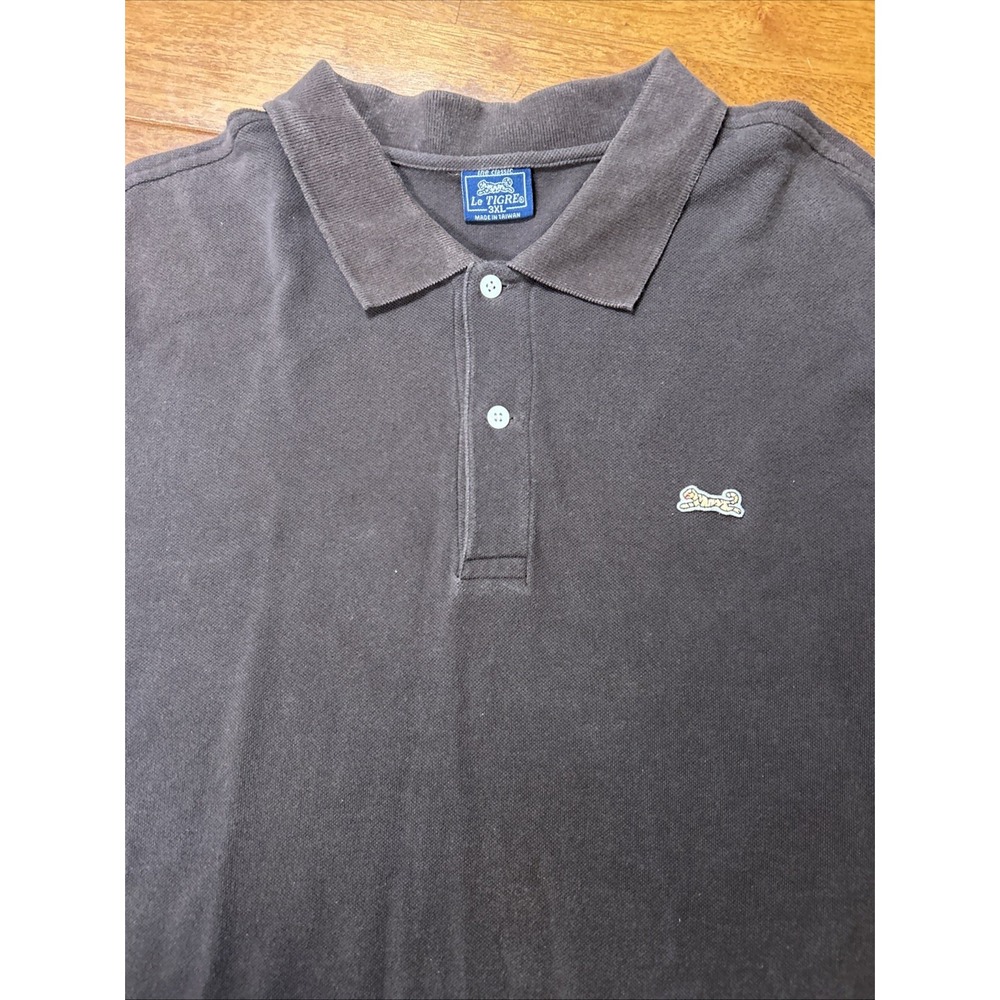 Le Tigre Polo Shirt Men's Size 3XL Brown The Classic